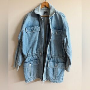 Vintage denim chore coat
